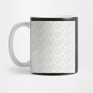 Leafs with pastel colors Mug